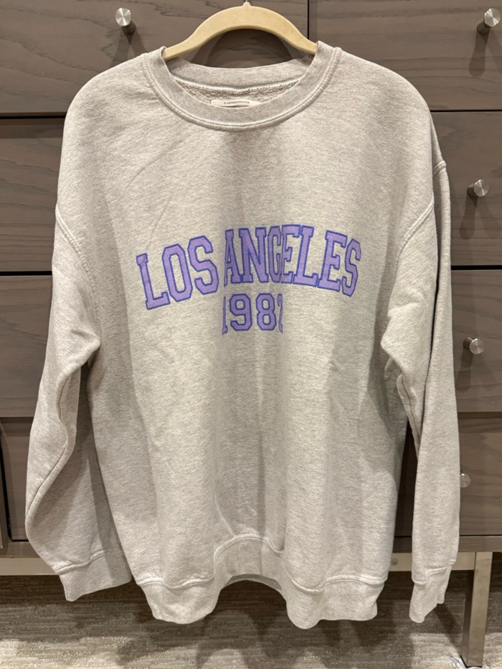 Anthropologie Grey Los Angeles 1981 City Sweatshirt Sz Small